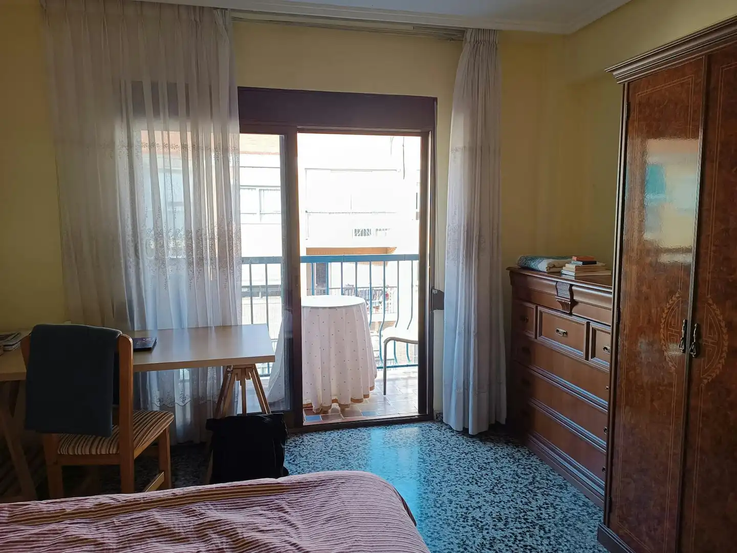 Bedroom of Flat for rent in  Valencia Capital  with Furnished, Washing machine and TV