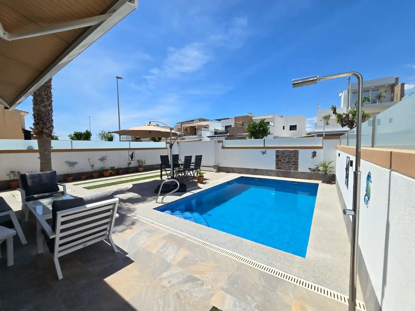 Piscina de Casa o chalet en venta en Pilar de la Horadada con Aire acondicionado, Terraza y Trastero