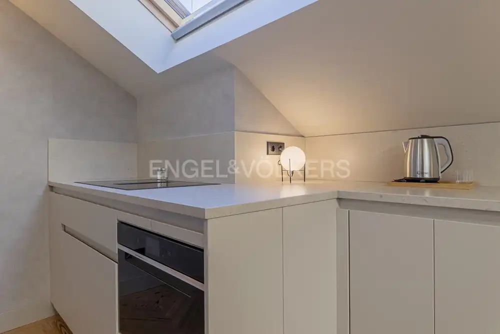Kitchen of Flat for rent in Madrid  with Air Conditioner, Heating and Furnished