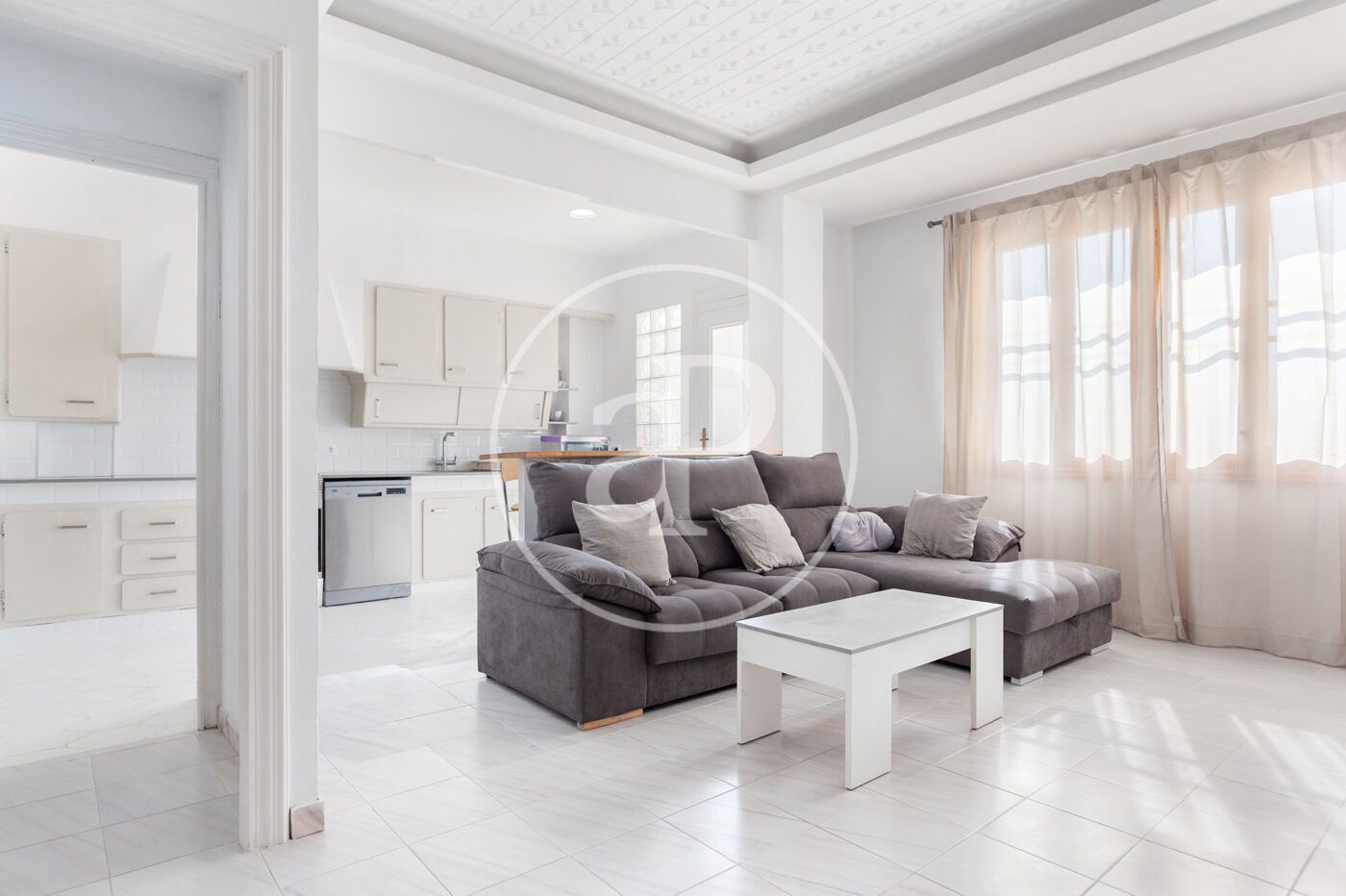 Living room of Flat to rent in  Valencia Capital  with Heating, Storage room and Furnished