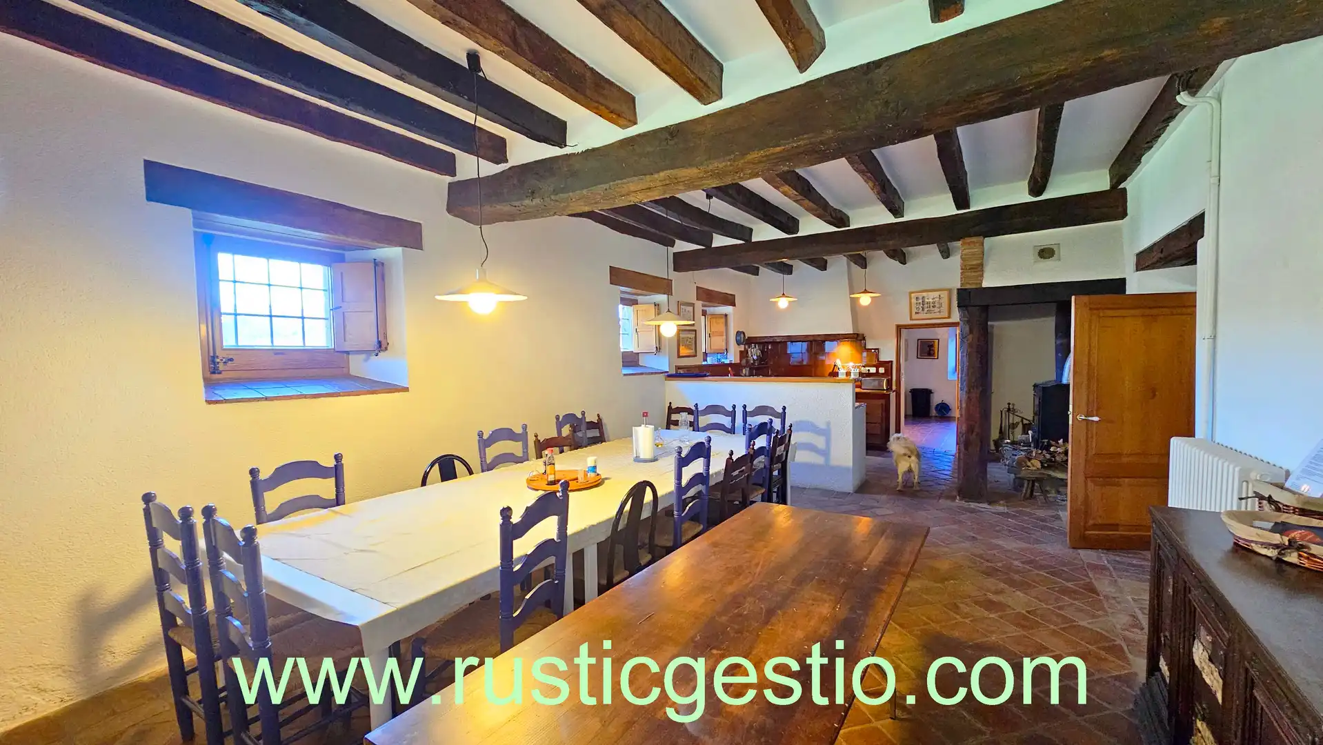 Esszimmer von Country house zum Verkauf in La Vall d'en Bas mit Heizung, Privatgarten und Parkett