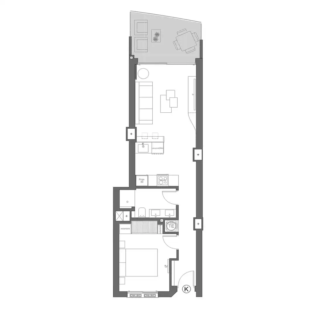 Apartament amb terrassa en venda a Veneziola, imagen 25