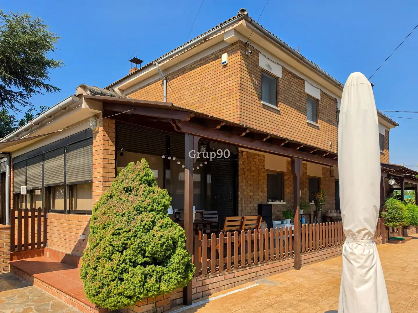 Exterior view of Houses for sale in Lleida  with Air Conditioner, Heating and Private garden