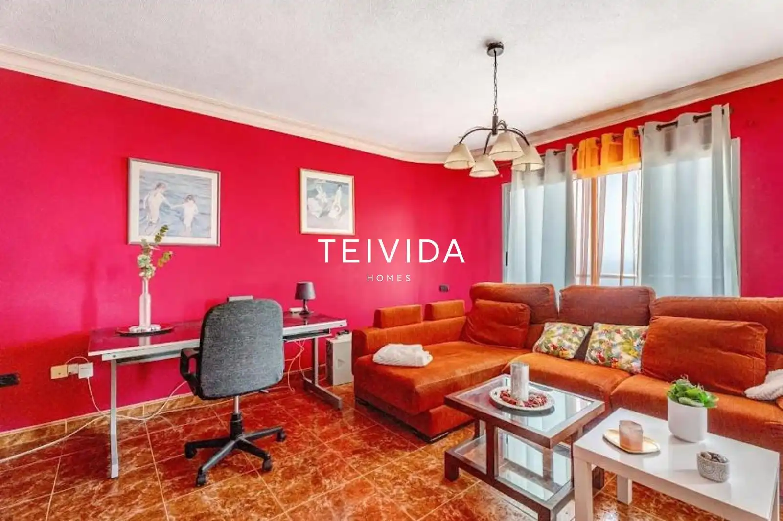 Living room of Flat for rent in El Rosario  with Air Conditioner, Terrace and Swimming Pool