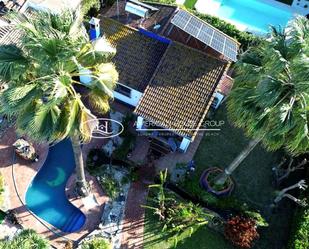 Exterior view of House or chalet for sale in Chiclana de la Frontera  with Private garden, Terrace and Swimming Pool