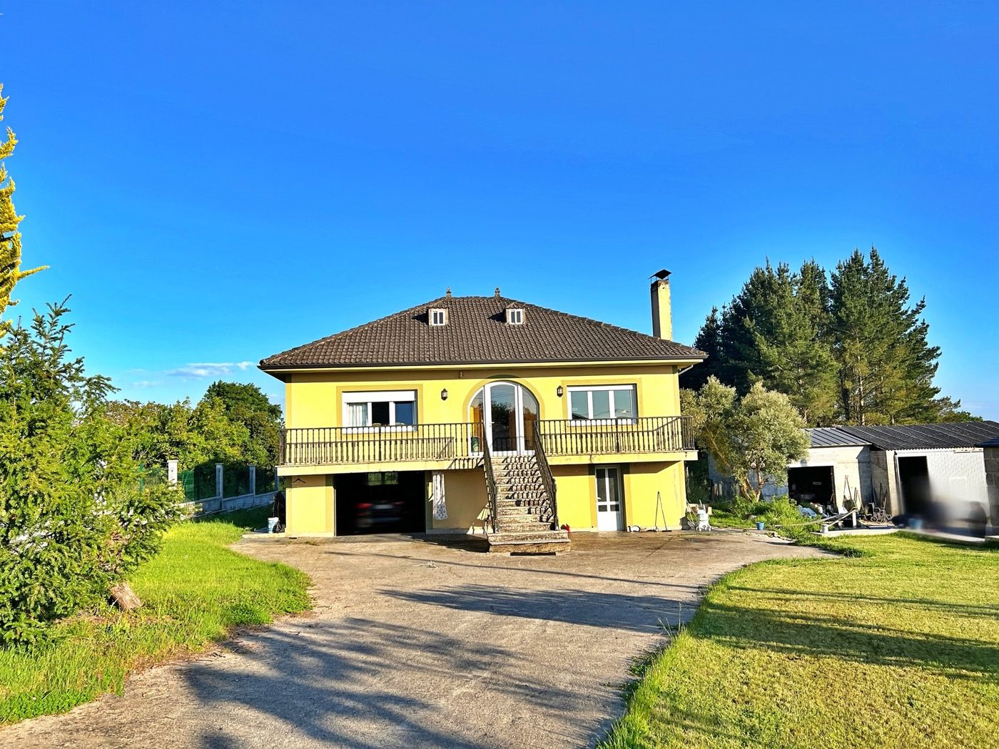 Exterior view of House or chalet to rent in O Corgo    with Heating, Private garden and Terrace