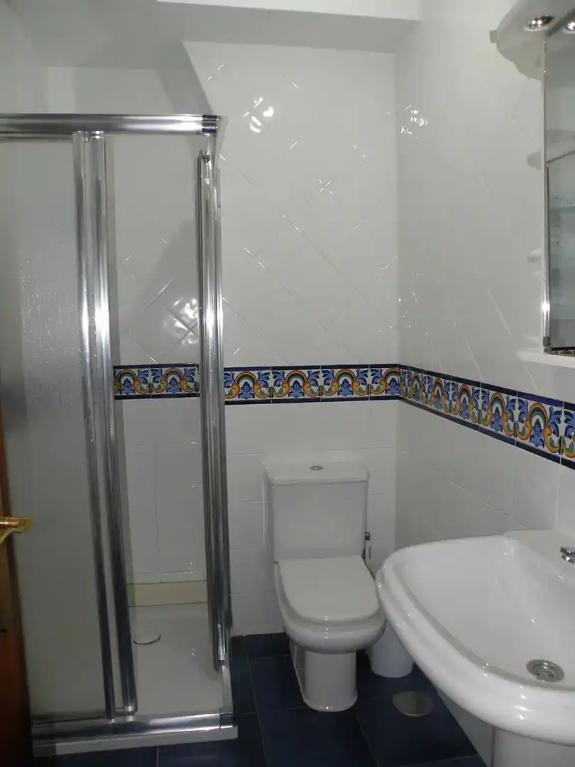Bany de Apartament de lloguer en Padrón amb Parquet, Moblat i Forn