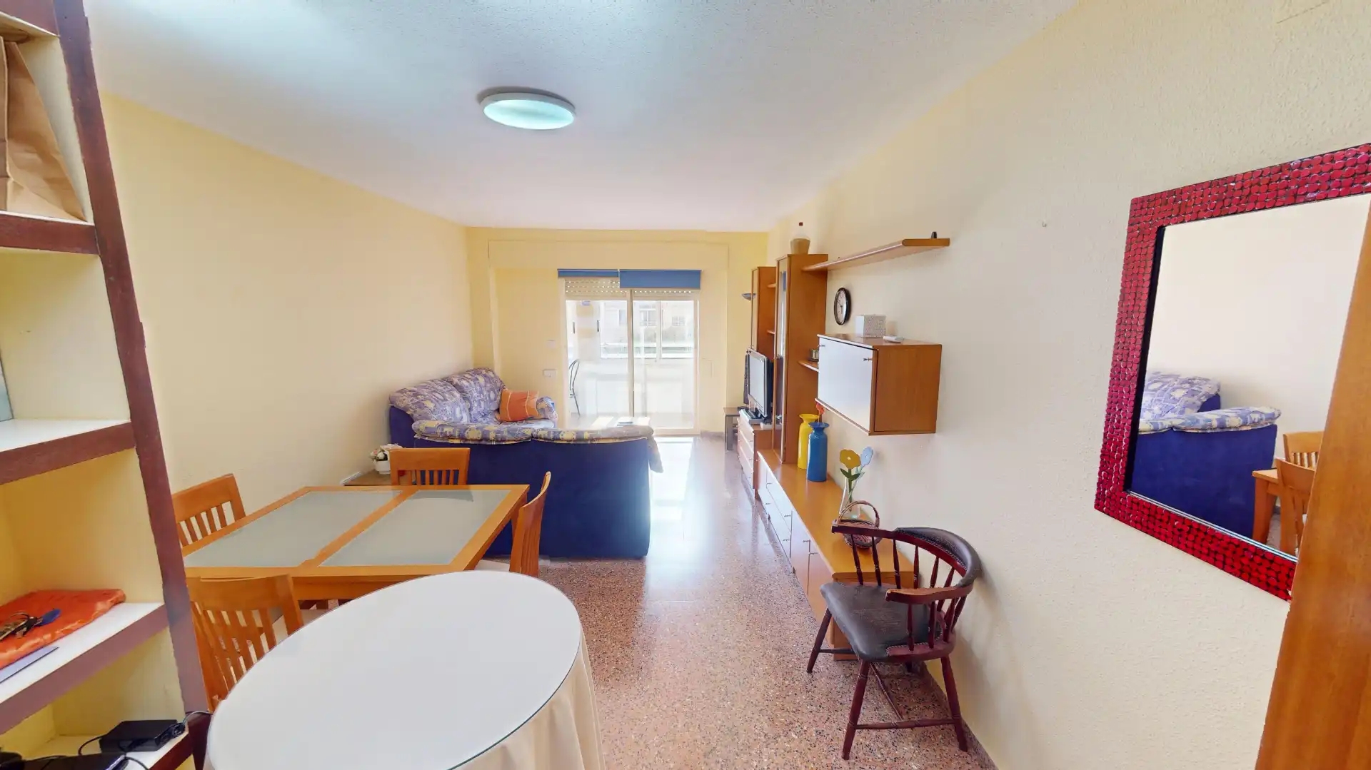 Wohnzimmer von Wohnung zum Verkauf in Alicante / Alacant mit Klimaanlage und Balkon