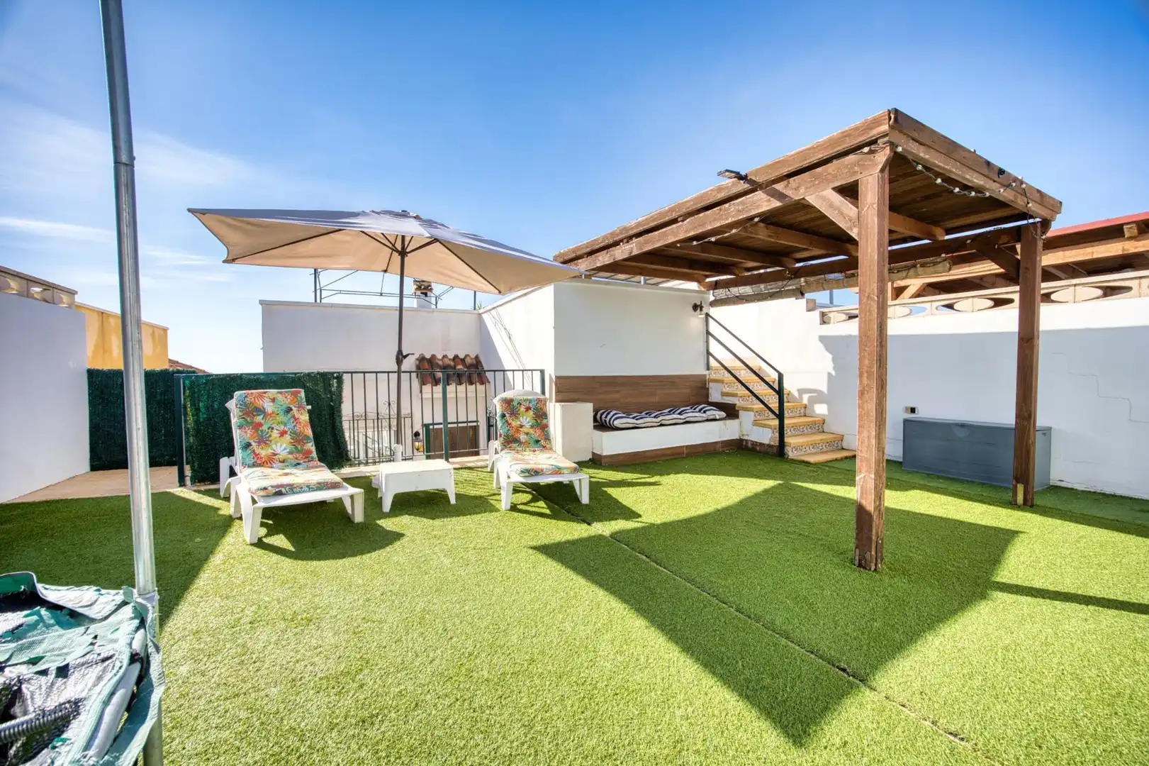 Terrace of Detached homes for sale in Mutxamel  with Air Conditioner, Private garden and Terrace