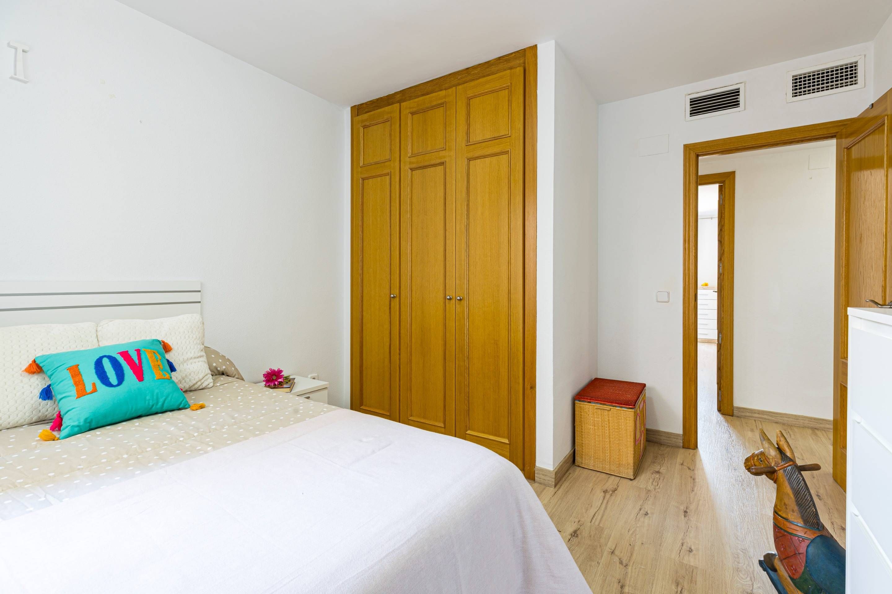 Bedroom of Flat for sale in  Murcia Capital  with Air Conditioner, Heating and Balcony