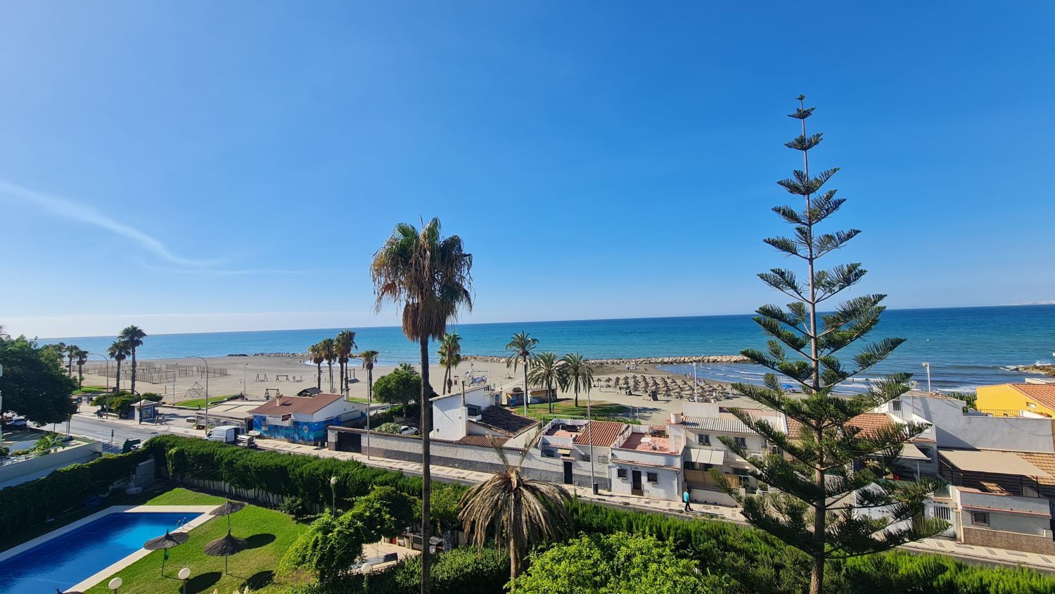 Vista exterior de Pis de lloguer en Málaga Capital amb Terrassa