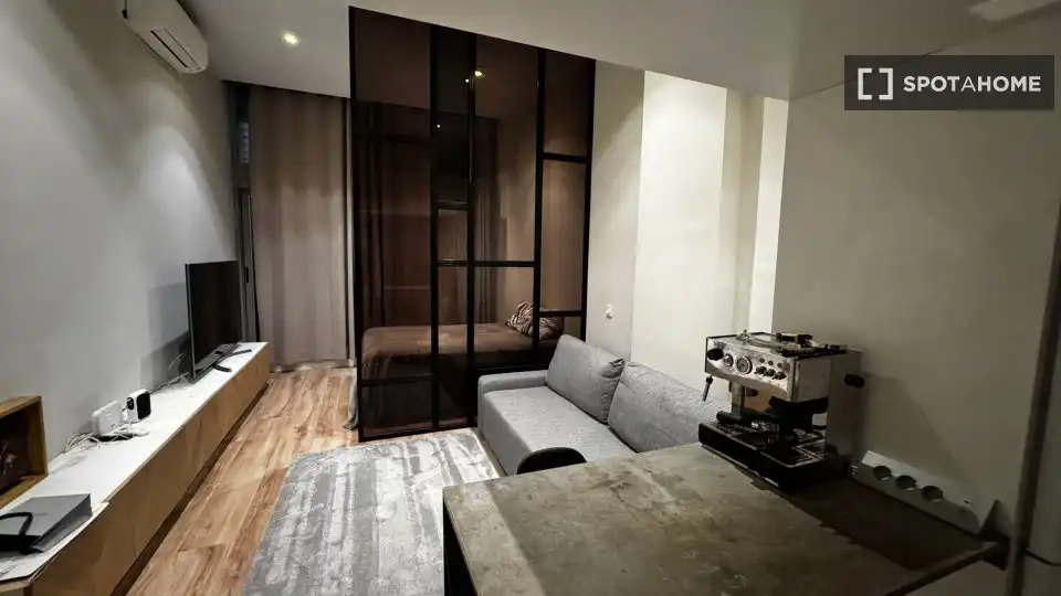 Sala d'estar de Pis de lloguer en Madrid amb Aire condicionat, Calefacció i Moblat