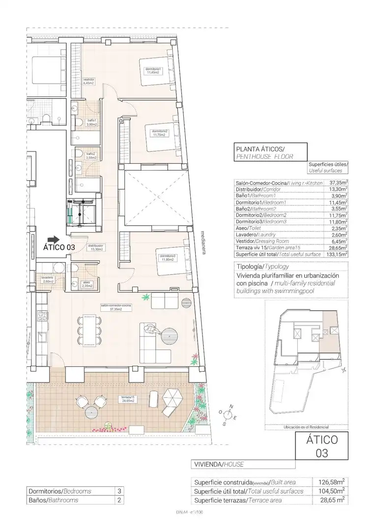 Attique avec piscine à vendre à Hondón de las Nieves / El Fondó de les Neus, imagen 9