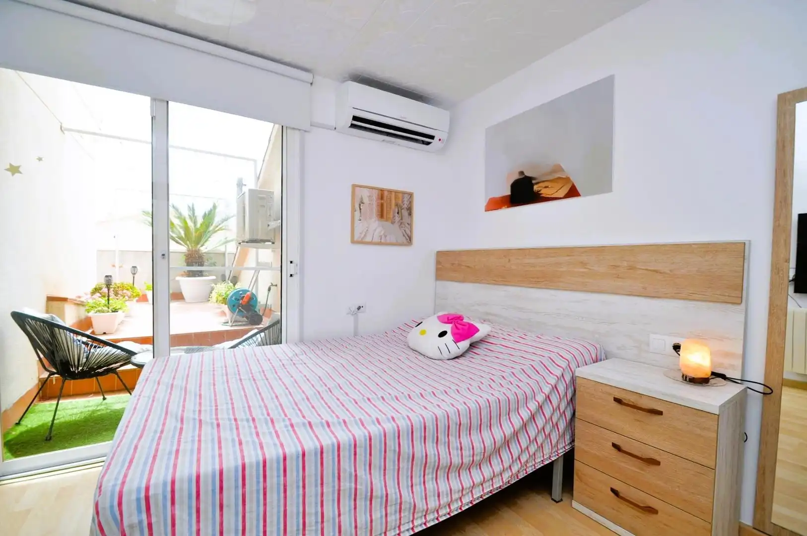 Schlafzimmer von Haus oder Chalet zum Verkauf in La Ràpita mit Privatgarten, Terrasse und Schwimmbad