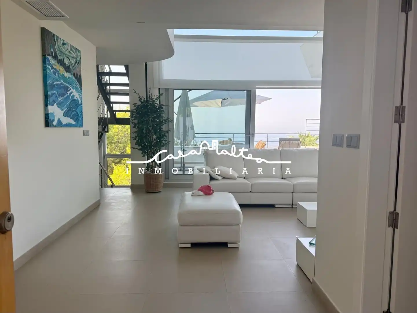 Sala d'estar de Casa o xalet de lloguer en Altea amb Aire condicionat, Calefacció i Jardí privat