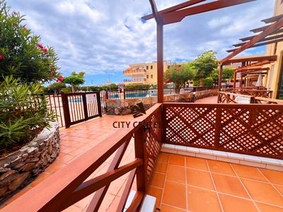 Exterior view of Flat for sale in Santiago del Teide  with Furnished and Community pool