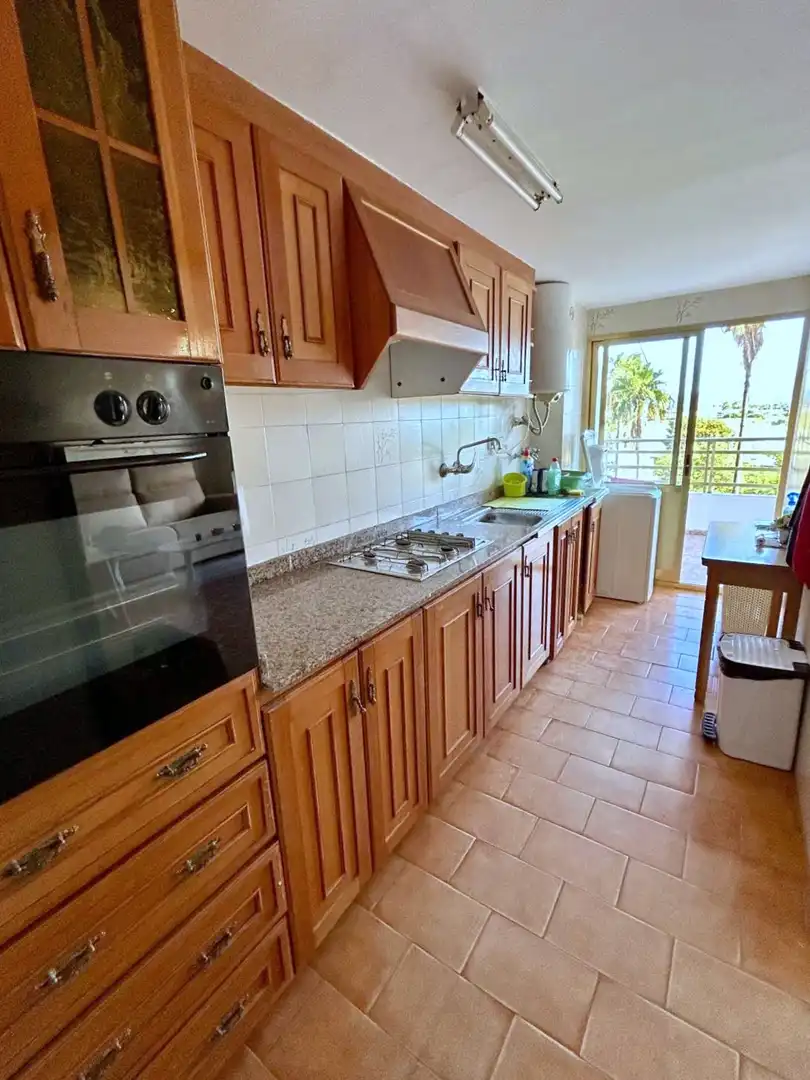 Cocina de Apartamento de alquiler en Cullera con Terraza, Amueblado y Piscina comunitaria