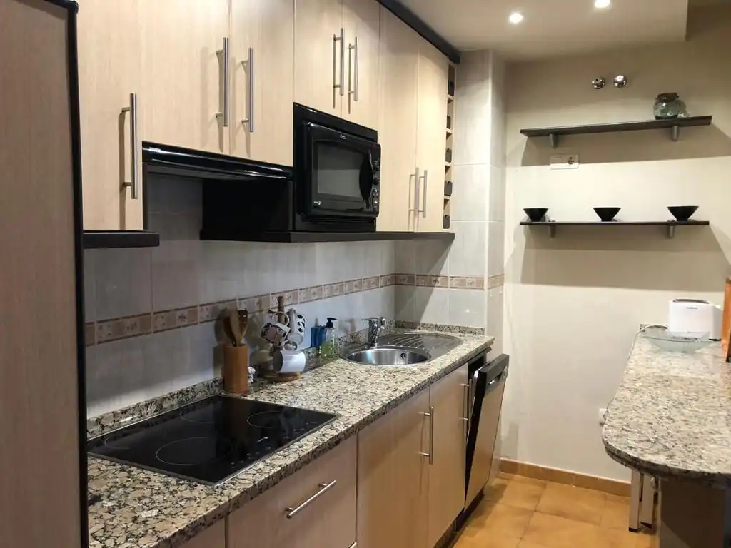 Kitchen of Flat for sale in Mijas  with Heating, Terrace and Community pool