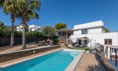 Vista exterior de Casa o xalet en venda en  Palma de Mallorca amb Aire condicionat, Jardí privat i Terrassa