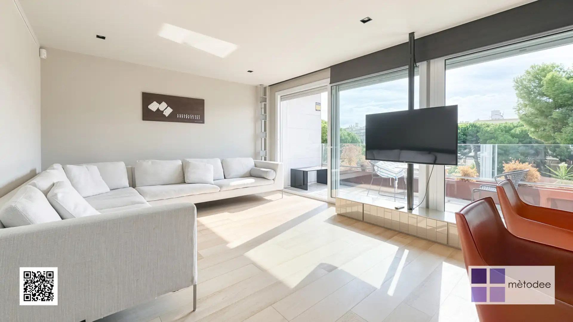 Sala de estar de Piso en venta en Sarrià - Sant Gervasi
