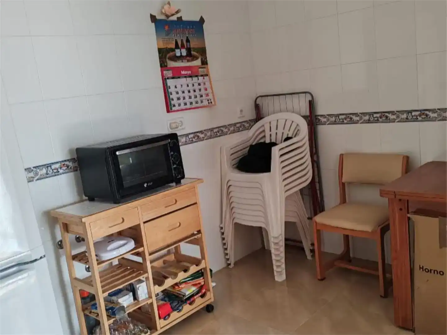 Cuina de Casa adosada en venda en El Herrumblar  amb Aire condicionat, Traster i Moblat