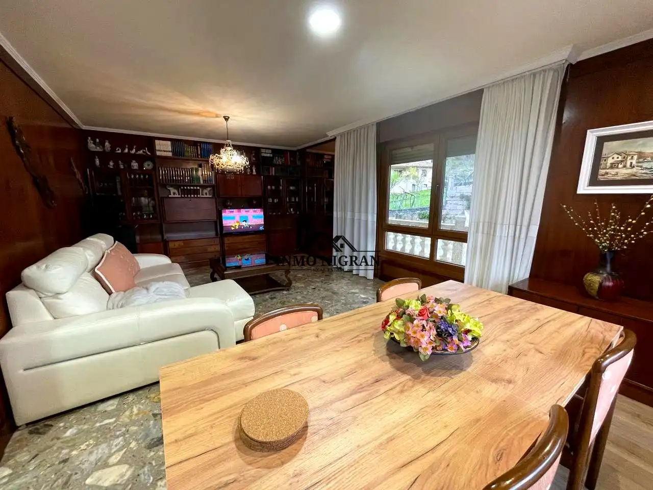 Living room of Houses for rent in Baiona  with Private garden, Swimming Pool and Balcony