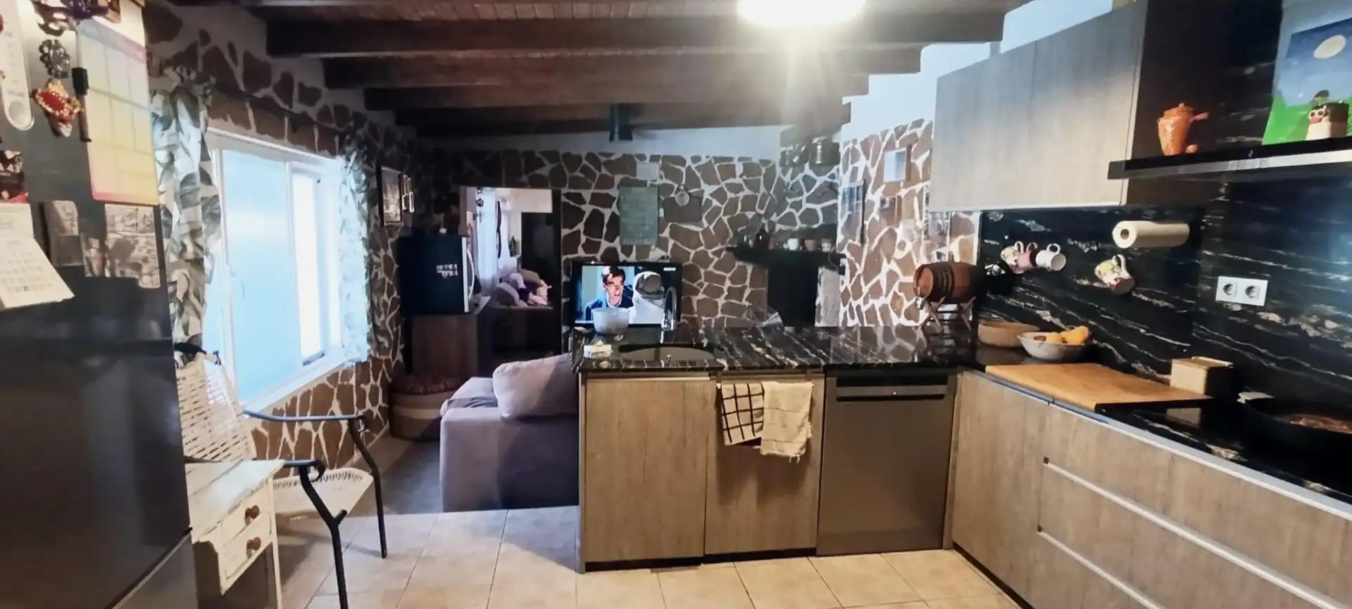 Cocina de Casa o chalet en venta en Algueña con Jardín privado, Terraza y Trastero