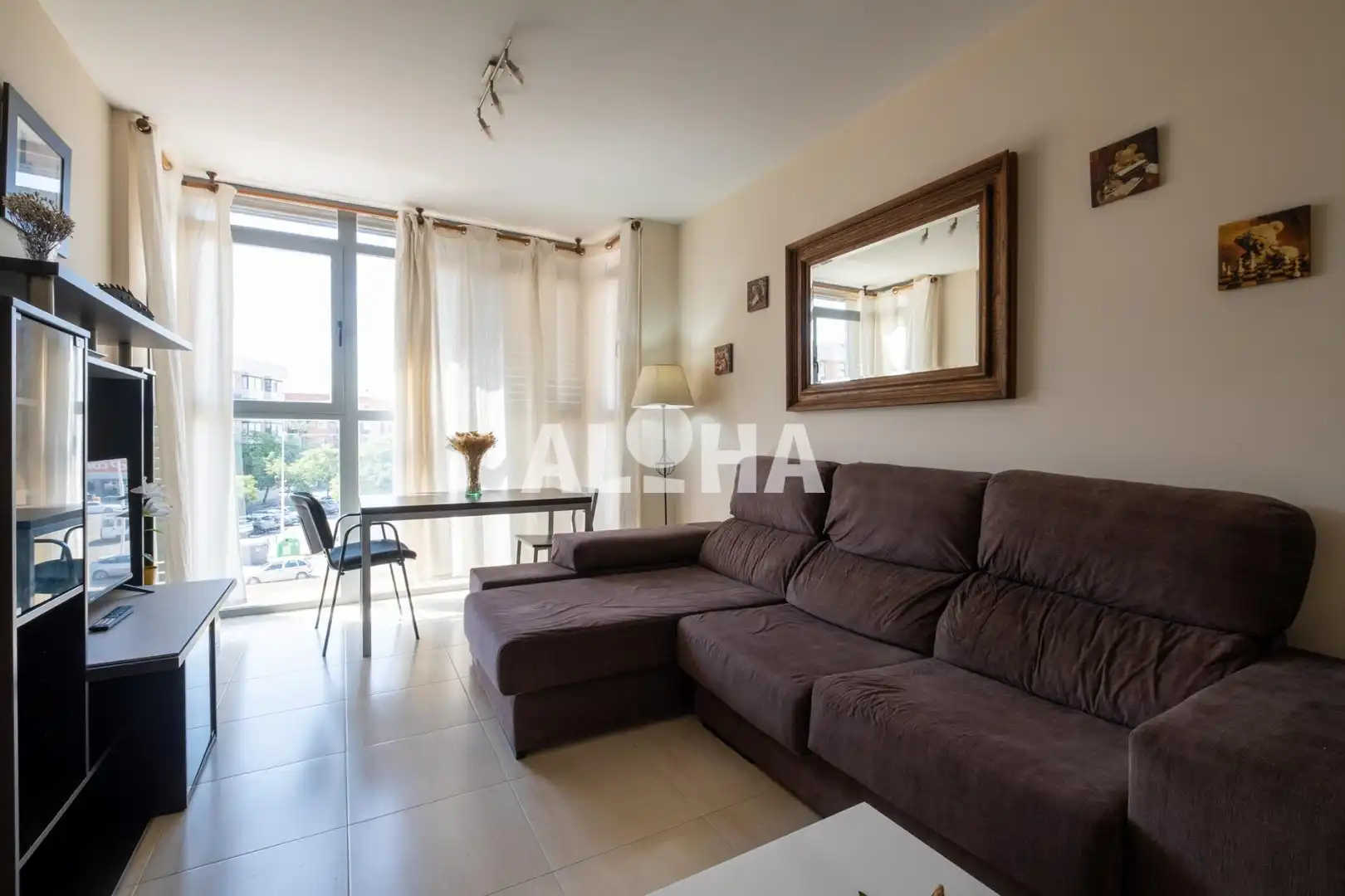 Sala d'estar de Apartament de lloguer en Moncada amb Aire condicionat i Moblat
