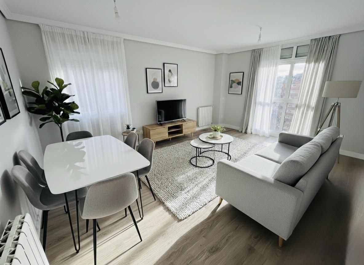 Living room of Flat for sale in  Madrid Capital  with Heating, Storage room and Community pool