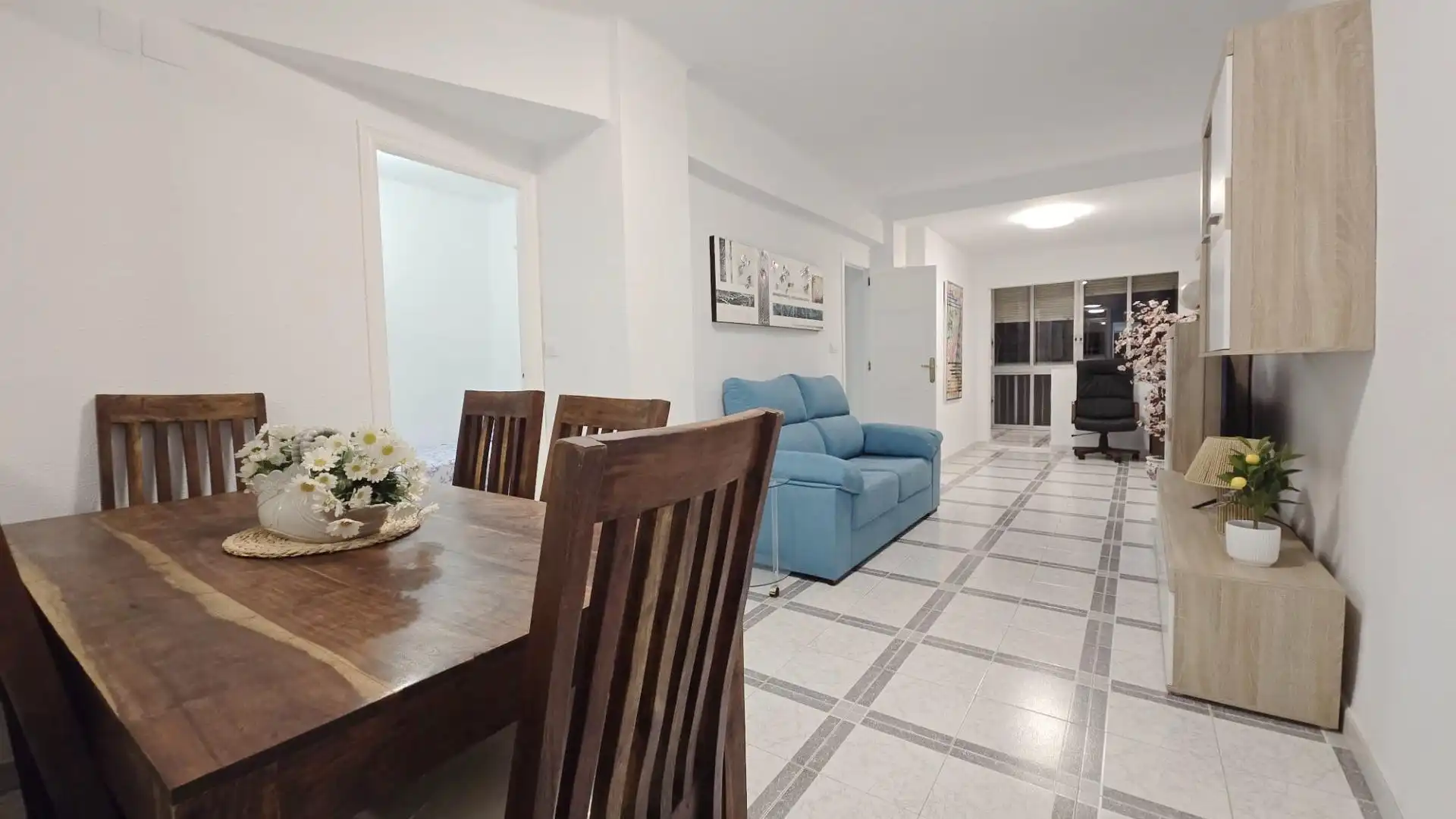 Sala de estar de Piso de alquiler en  Valencia Capital con Amueblado