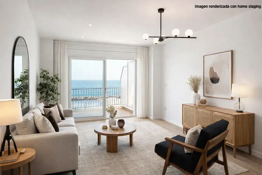 Living room of Flat for sale in Calonge i Sant Antoni  with Air Conditioner, Heating and Terrace
