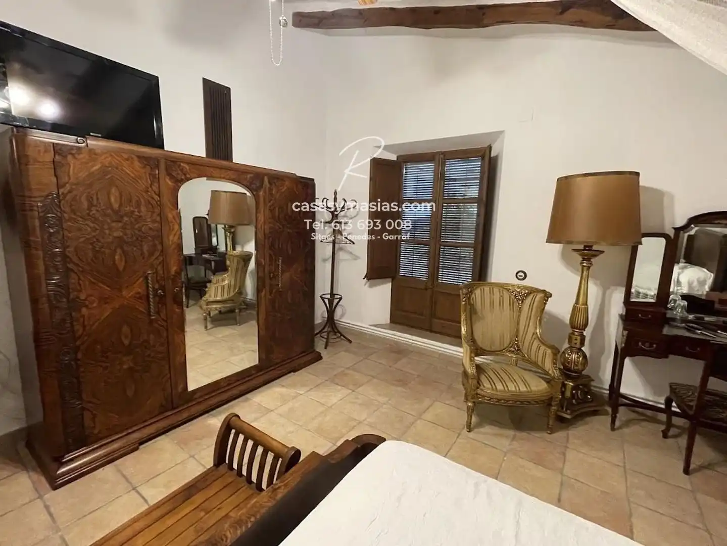 Bedroom of Country homes for rent in Sant Martí Sarroca  with Heating and Balcony