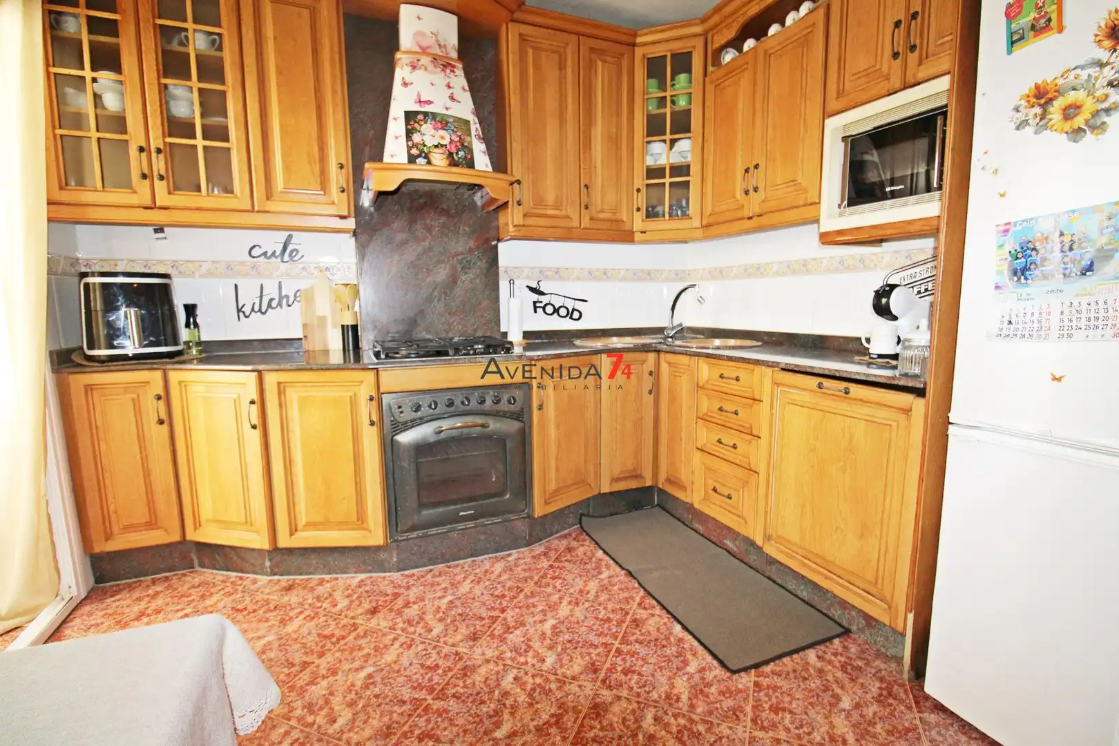 Kitchen of Flat for sale in Lorca  with Air Conditioner, Storage room and Furnished