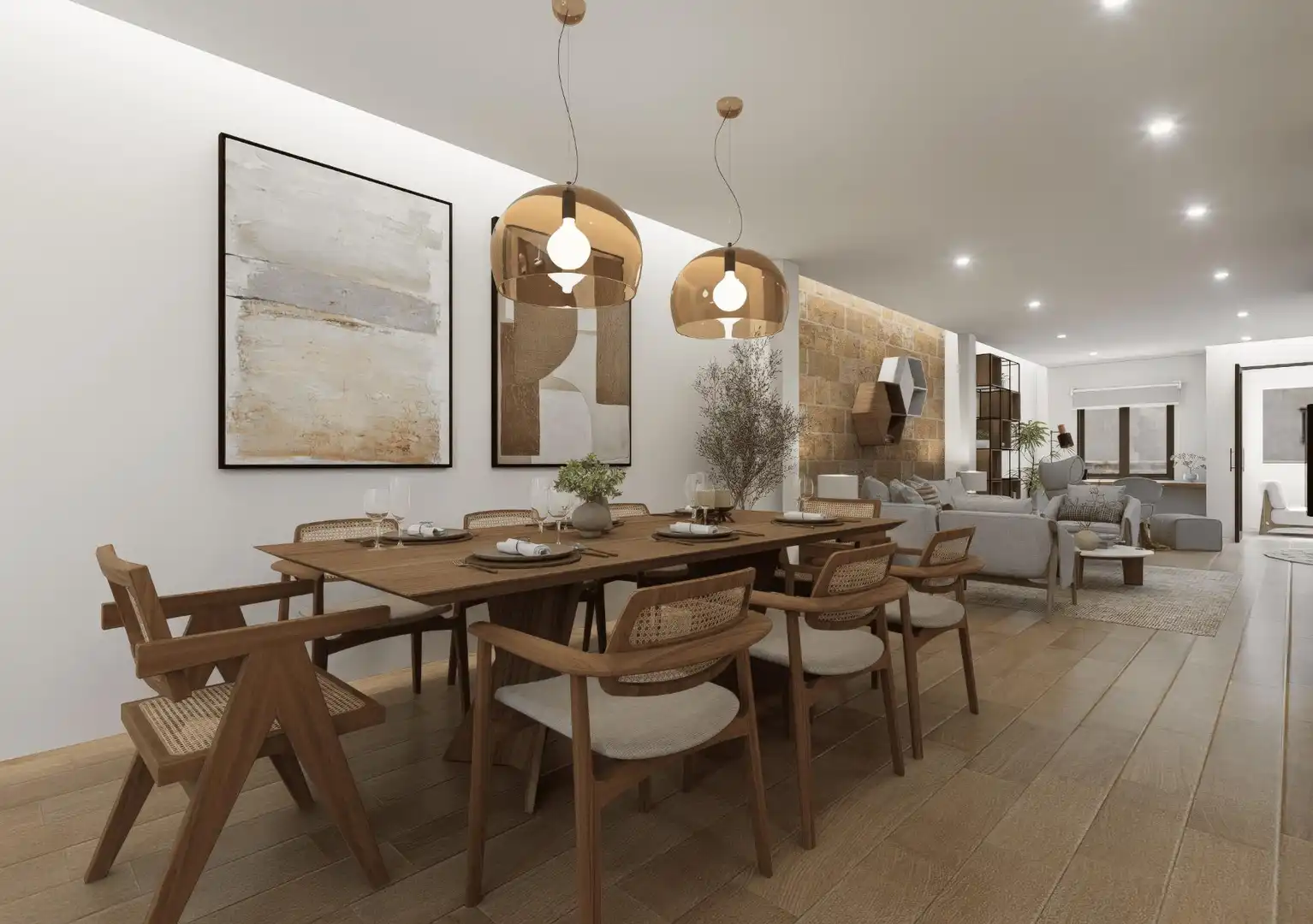 Dining room of Attic for sale in  Palma de Mallorca  with Air Conditioner, Private garden and Terrace