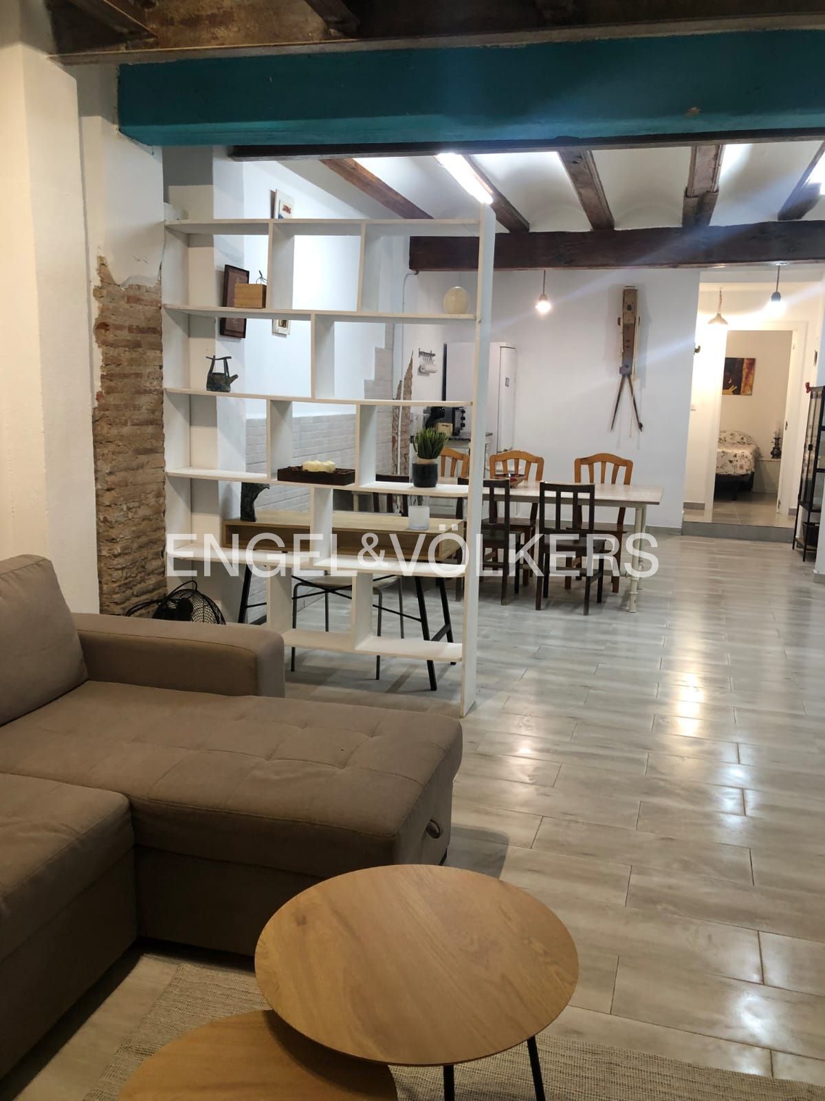 Living room of Apartment to rent in  Valencia Capital  with Air Conditioner, Heating and Furnished