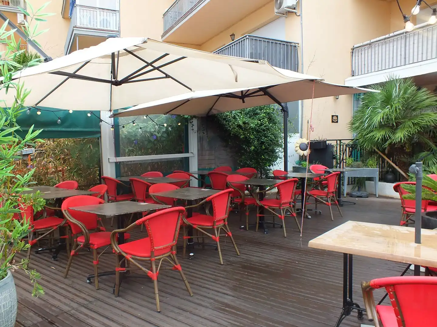 Terrace of Commercial properties for sale in Roses  with Furnished