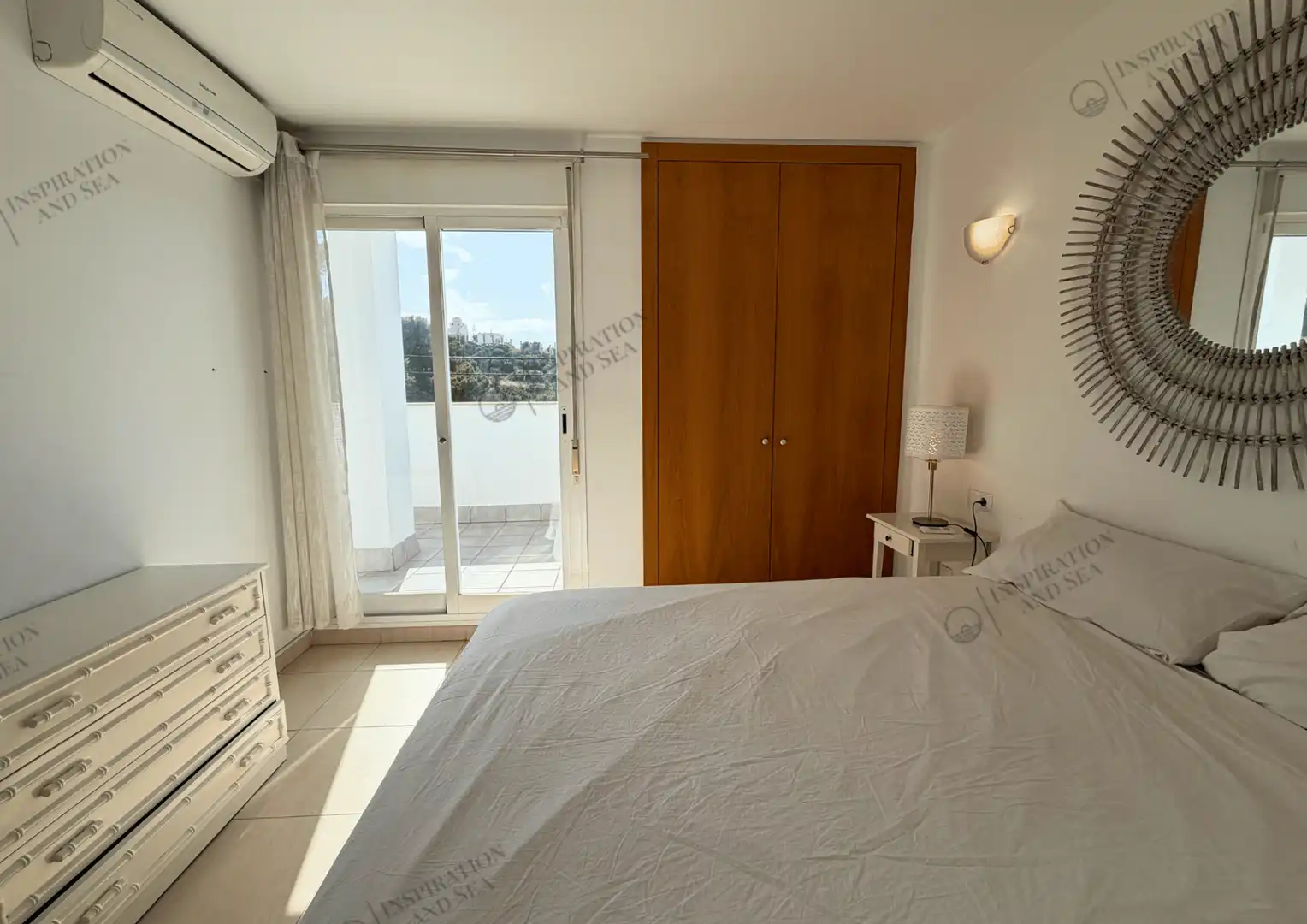 Bedroom of Flat for sale in Eivissa  with Air Conditioner, Terrace and Furnished
