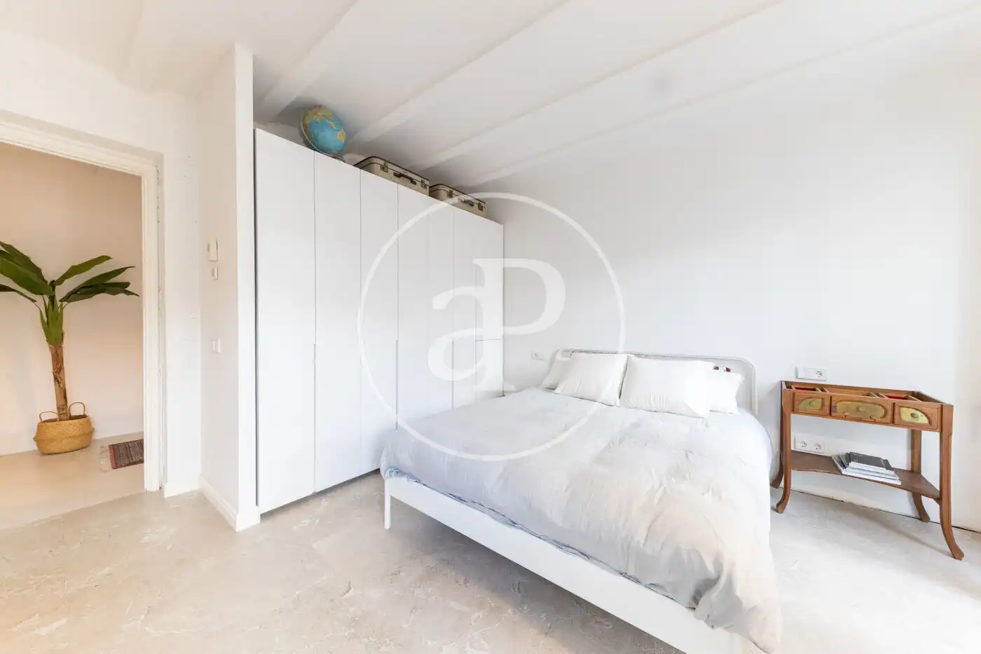 Schlafzimmer von Einfamilien-Reihenhaus zum Verkauf in  Palma de Mallorca mit Klimaanlage, Heizung und Privatgarten