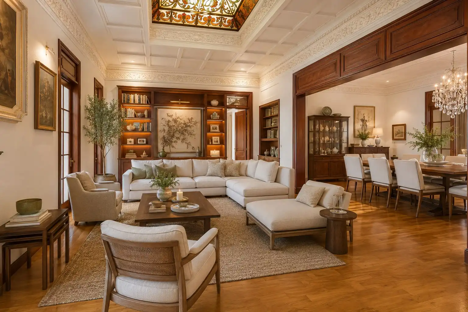 Wohnzimmer von Einfamilien-Reihenhaus zum Verkauf in Barcelona mit Terrasse und Abstellraum