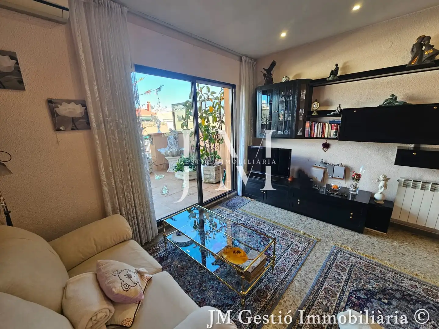 Sala d'estar de Àtic en venda en Barcelona amb Aire condicionat, Calefacció i Terrassa