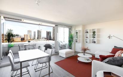 Living room of Flat for sale in  Barcelona Capital  with Air Conditioner, Terrace and Balcony