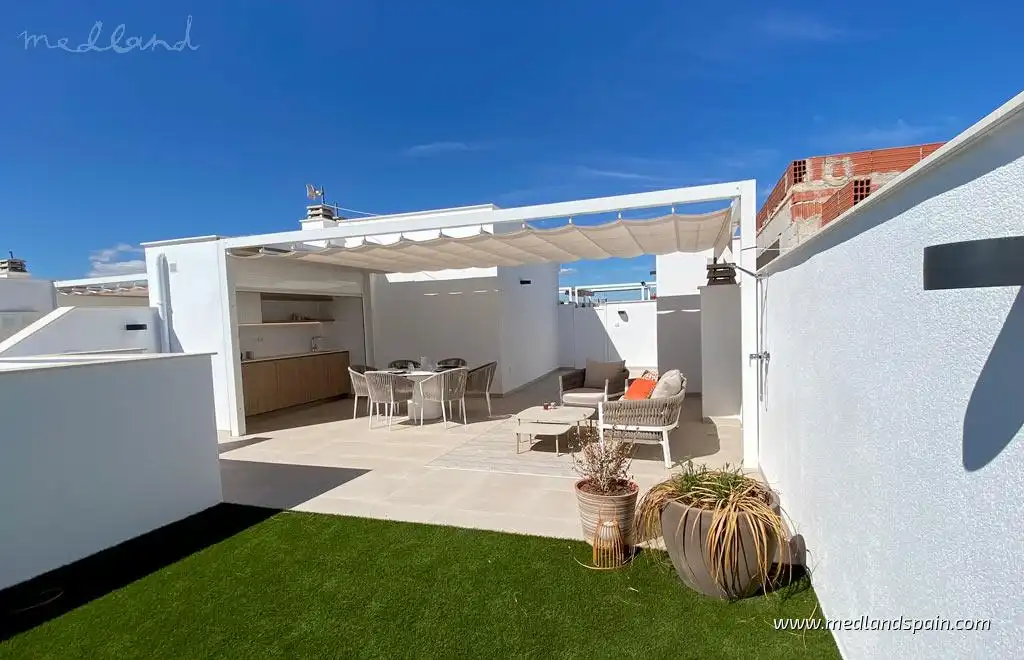 Terrassa de Apartament en venda en Pilar de la Horadada amb Aire condicionat, Calefacció i Terrassa