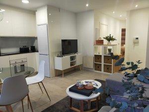 Living room of Apartment to rent in A Coruña Capital   with Furnished, Oven and Washing machine