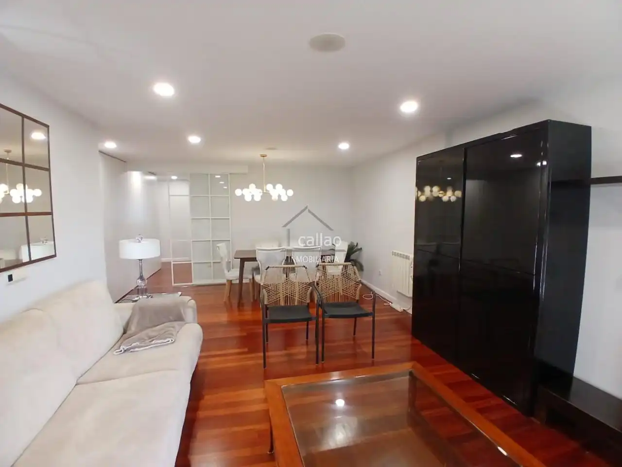 Living room of Flat for rent in Ferrol  with Heating, Storage room and Furnished
