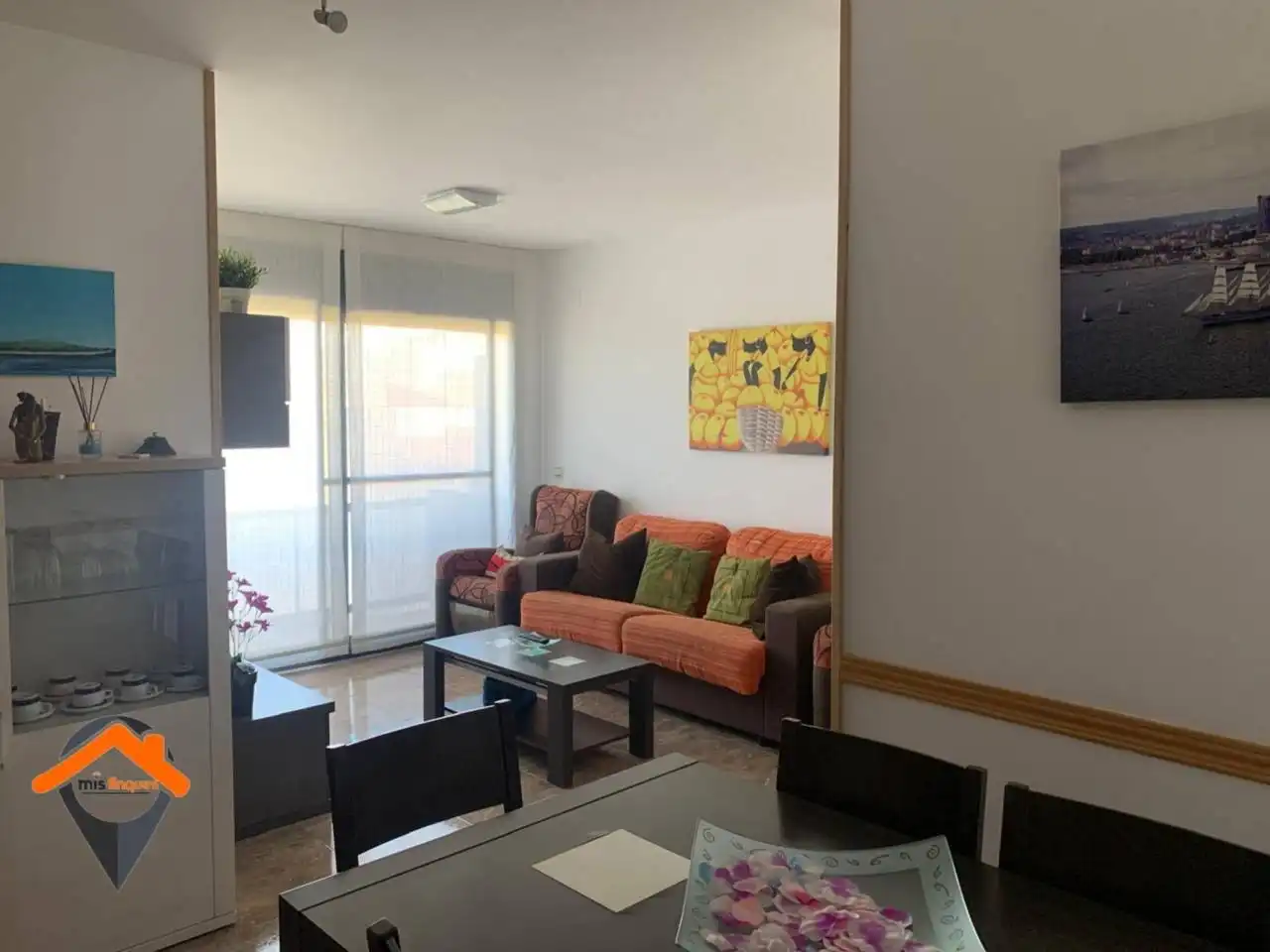 Sala d'estar de Pis en venda en L'Ampolla amb Aire condicionat, Calefacció i Traster