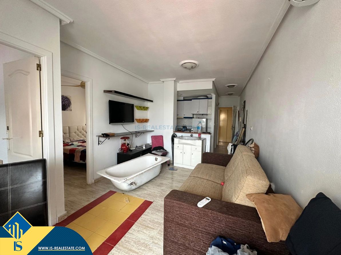 Sala d'estar de Apartament en venda en Torrevieja amb Aire condicionat, Calefacció i Terrassa