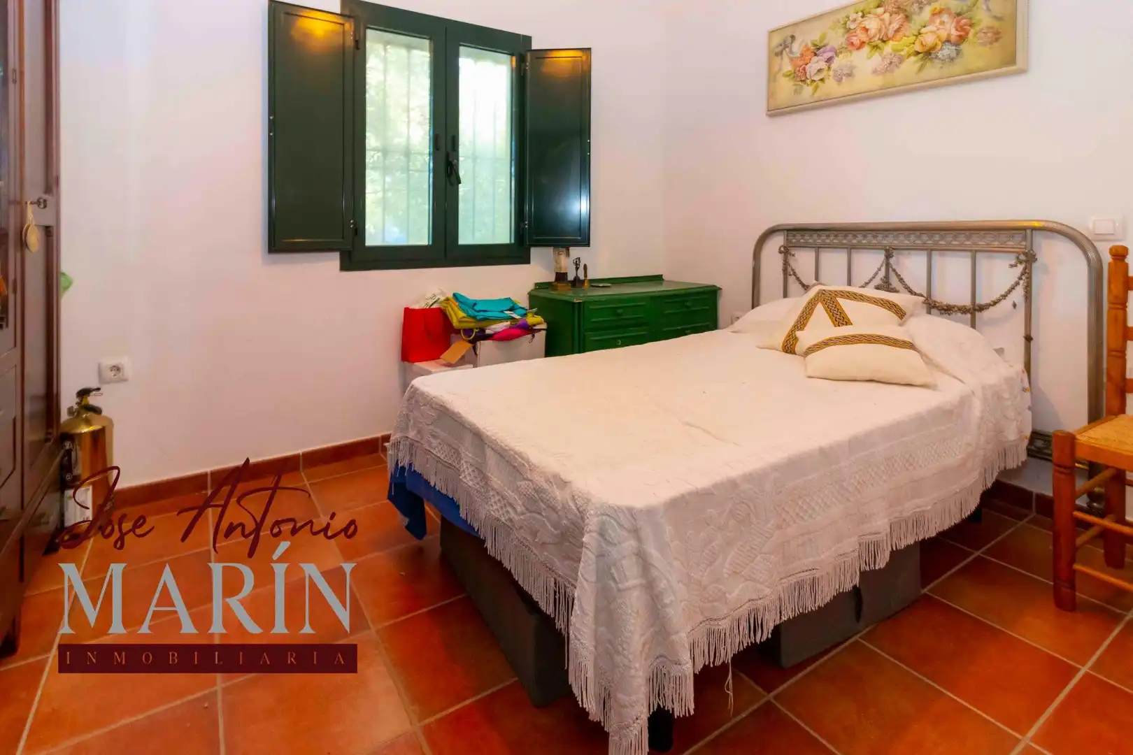 Schlafzimmer von Country house zum Verkauf in Badajoz mit Privatgarten, Abstellraum und Schwimmbad
