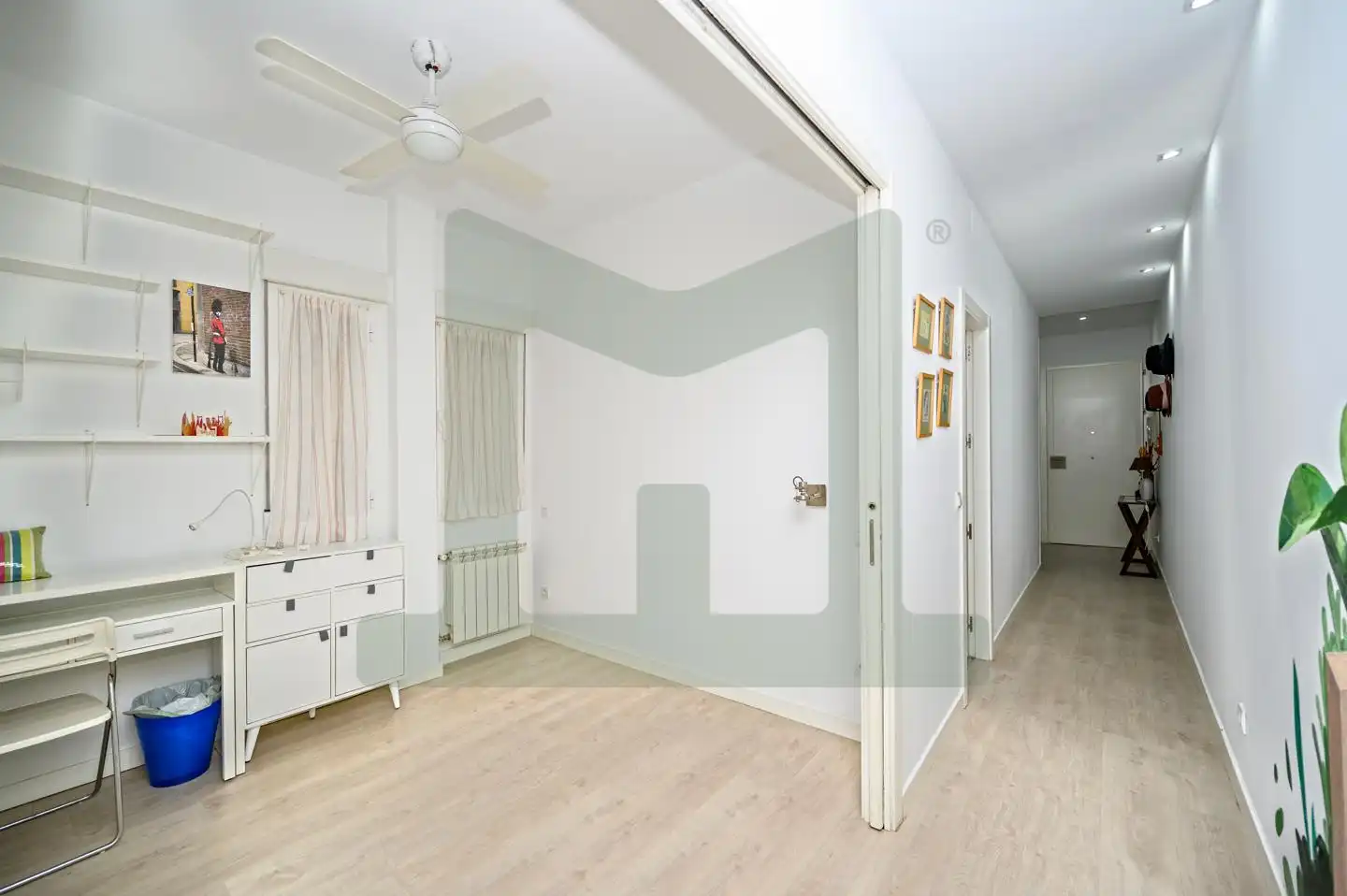 Schlafzimmer von Wohnung zur Miete in Madrid mit Klimaanlage, Heizung und Terrasse