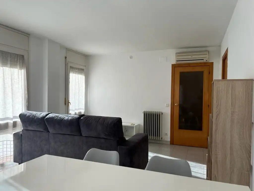 Sala d'estar de Pis de lloguer en Girona amb Aire condicionat, Calefacció i Moblat