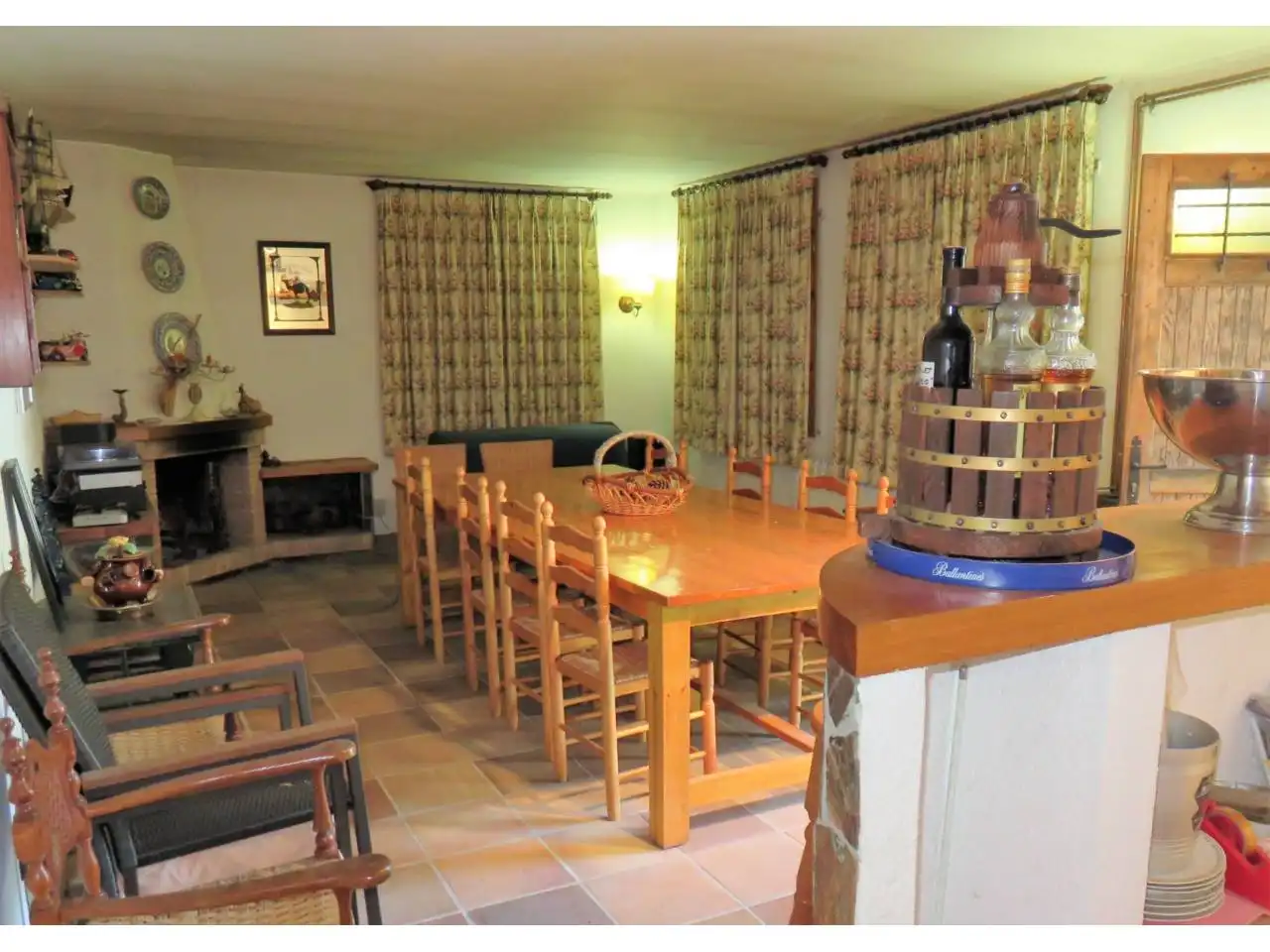 Comedor de Finca rústica en venta en Vallromanes con Calefacción, Jardín privado y Amueblado